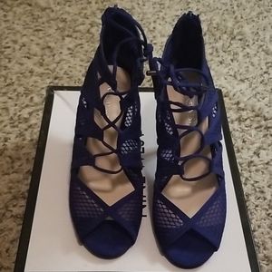 Nine west lace up heels